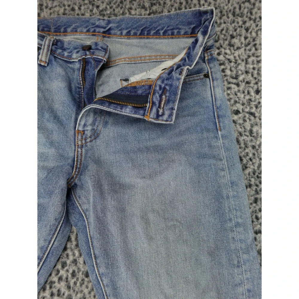 Levi's 505C Distressed Jeans Mens 28x32‎ Light Blue Good Ripped Sashiko Repair